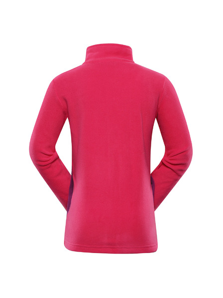 ALPINE PRO Hanorac fleece violet și roz pentru copii ALPINE PRO SIUSO