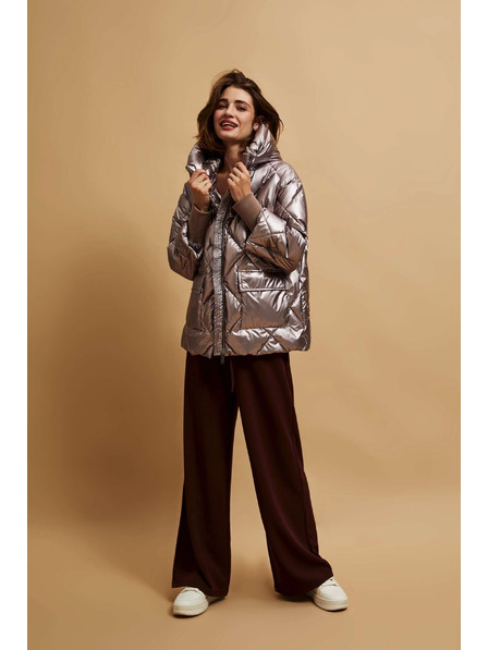 Moodo Jachetă matlasată metalică Moodo
