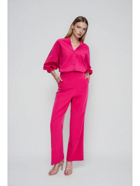 Moodo Pantaloni cu margini roz Moodo