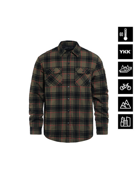 Horsefeathers Cămașă matlasată impermeabilă Dough - tarmac