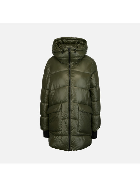 Geox Geox Serilda - Jachetă din puf kaki pentru femei