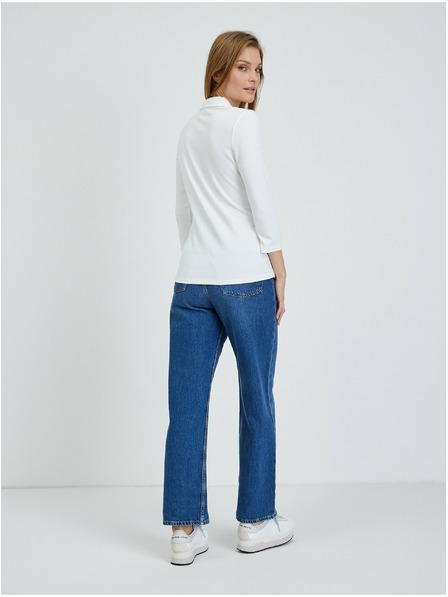 Orsay Bluză crem cu mâneci trei sferturi damă ORSAY