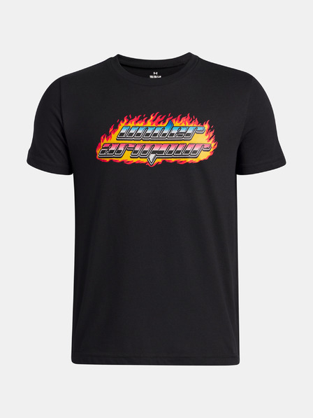 Under Armour Tricou pentru băieți Under Armour UA Flame WM SS-BLK