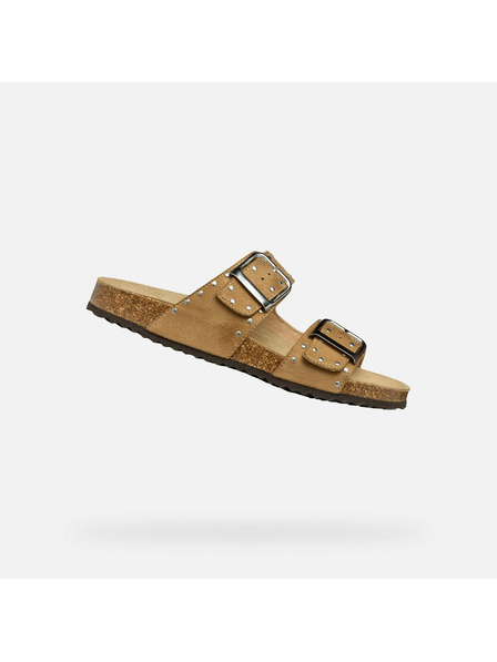 Geox Papuci cremă pentru femei Geox Brionia R