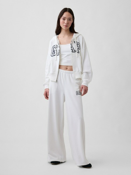 GAP Pantaloni de trening cu logo wide-leg GAP