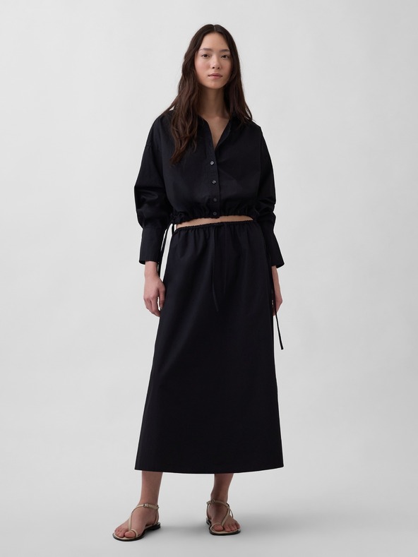 GAP Fustă maxi din poplin GAP