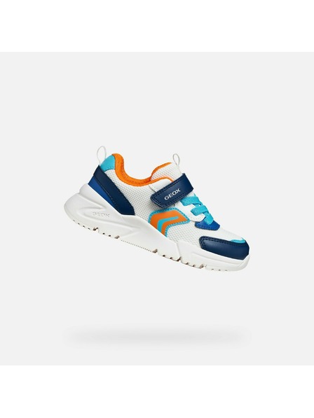 Geox Adidași albi pentru băieți Geox Loftus