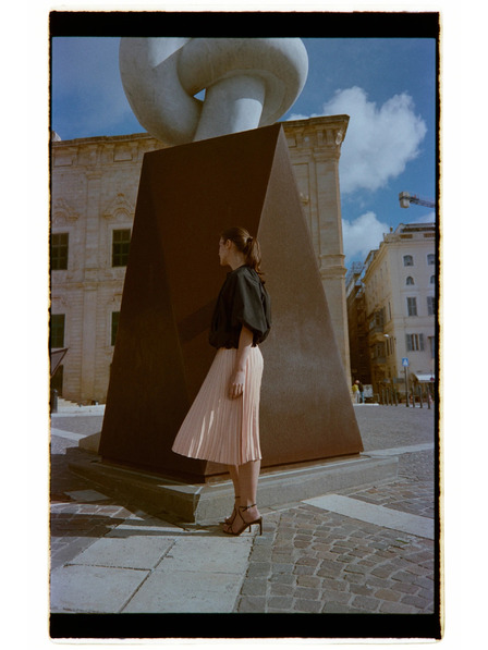 Moodo Fustă plisată bej Moodo