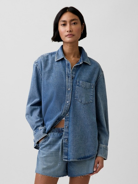 GAP Cămașă oversize din denim UltraSoft GAP