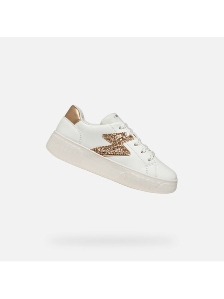 Geox Adidași albi pentru fetite Geox Miroshi