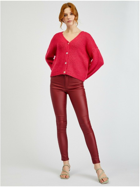 Orsay Cardigan largi de damă roz închis ORSAY