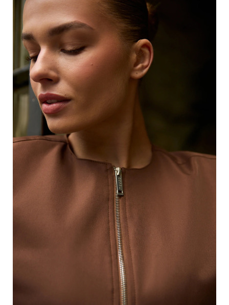 Moodo Jachetă scurtă maro Moodo