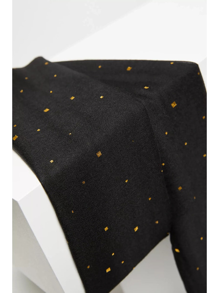 Moodo Șal cu imprimeu auriu negru Moodo