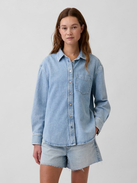 GAP Cămașă oversize din denim UltraSoft GAP