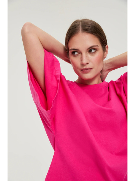 Moodo Bluză cu mâneci largi purpurie Moodo