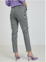 Orsay Pantaloni cu model alb și negru pentru femei ORSAY