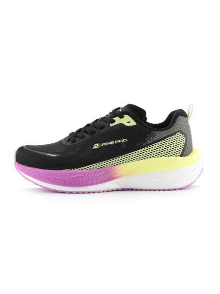ALPINE PRO Încălțăminte de alergare pentru femei cu talpă carbon plate ALPINE PRO HARRA negru