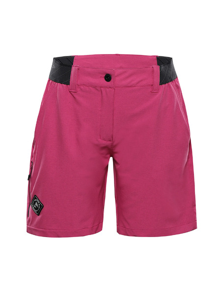 ALPINE PRO Pantaloni scurți rapid uscați pentru femei ALPINE PRO ZAMBA 4 roșu fucsia