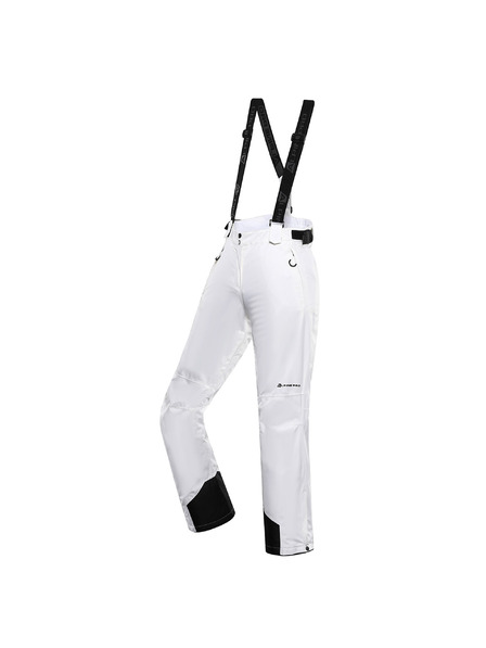 ALPINE PRO Pantaloni de schi de damă cu membrană ptx snow ALPINE PRO EDESA white