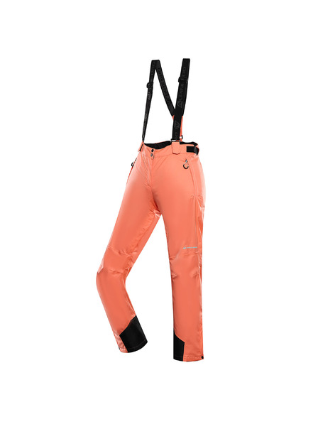 ALPINE PRO Pantaloni de schi de damă cu membrană ptx snow ALPINE PRO EDESA fresh salmon