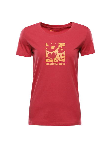 ALPINE PRO Tricou din bumbac organic pentru femei ALPINE PRO TERMESA 3 cardinal varianta pb
