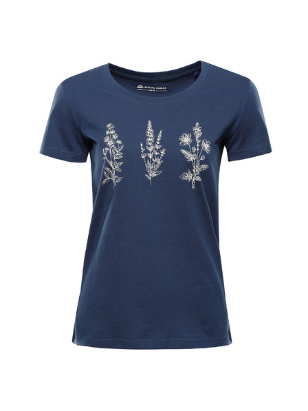 ALPINE PRO Tricou din bumbac organic pentru femei ALPINE PRO TERMESA 3 albastru ușor variantă pa