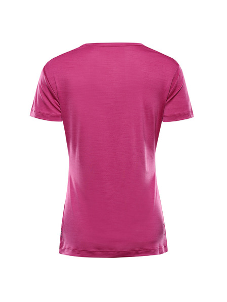 ALPINE PRO Tricou damă cu uscare rapidă și cool dry ALPINE PRO BASIKA roșu fucsia