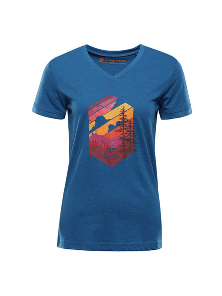 ALPINE PRO Tricou pentru femei din material fără șifonări ALPINE PRO NOGERA moonlit ocean variantă pa