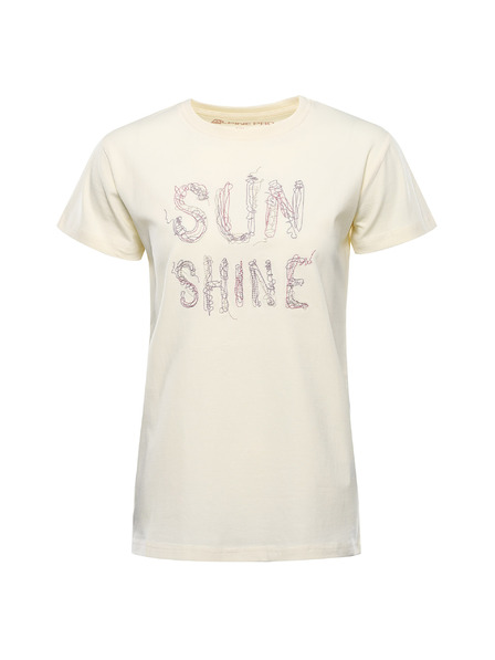 ALPINE PRO Tricou din bumbac pentru femei ALPINE PRO DORGA crem variantă pb