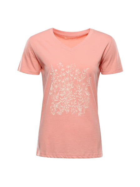 ALPINE PRO Tricou din bumbac damă ALPINE PRO DORENA apricot blush varianta pa