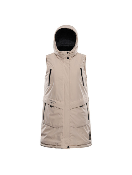 ALPINE PRO Vestă pentru femei cu membrană ptx ALPINE PRO HARDA 2 nisip schimbător