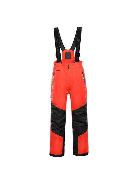 ALPINE PRO Pantaloni de schi copii cu membrană ptx snow ALPINE PRO WERADO 2 neon red