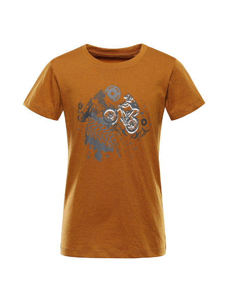ALPINE PRO Tricou copii din material nșifilabil ALPINE PRO BIGERO 2 golden oak varianta pd
