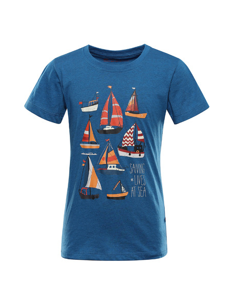 ALPINE PRO Tricou pentru copii din material neșifonabil ALPINE PRO BIGERO 2 moonlit ocean varianta pb