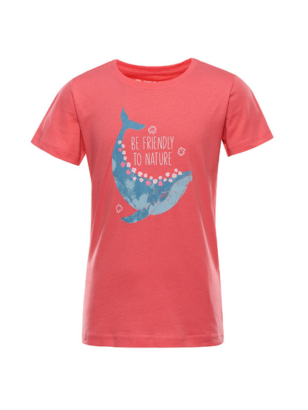 ALPINE PRO Tricou din bumbac organic pentru copii ALPINE PRO TERMESO 2 calypso coral varianta pd
