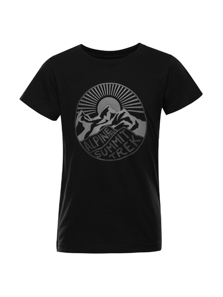 ALPINE PRO Tricou rapid uscat pentru copii ALPINE PRO REJO 2 negru varianta pb