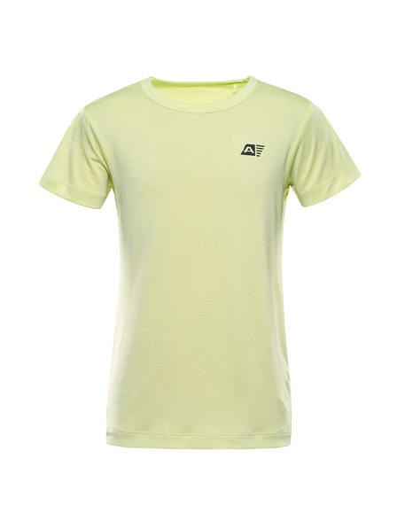 ALPINE PRO Tricou copii cu uscare rapidă ALPINE PRO BASIKO verde luminos