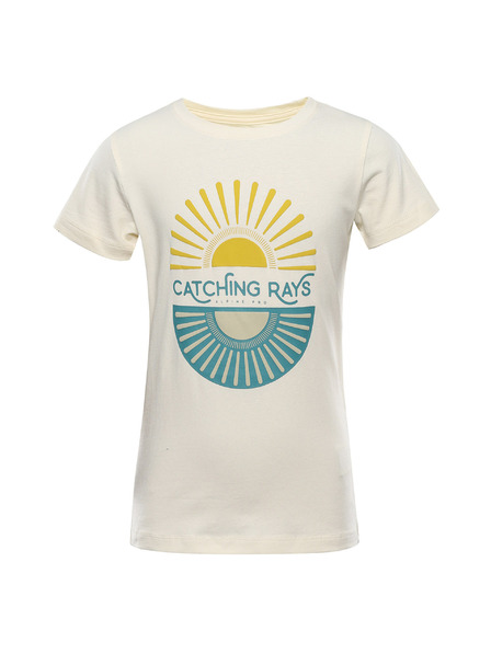 ALPINE PRO Tricou din bumbac pentru copii ALPINE PRO DORGO crem variantă pb