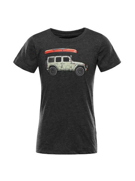 ALPINE PRO Tricou copii din material nșifilabil ALPINE PRO BIGERO 2 black varianta pa