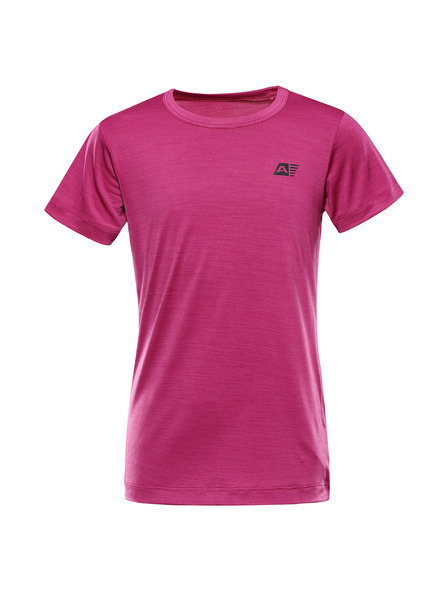 ALPINE PRO Tricou copii cu uscare rapidă ALPINE PRO BASIKO roșu fucsia