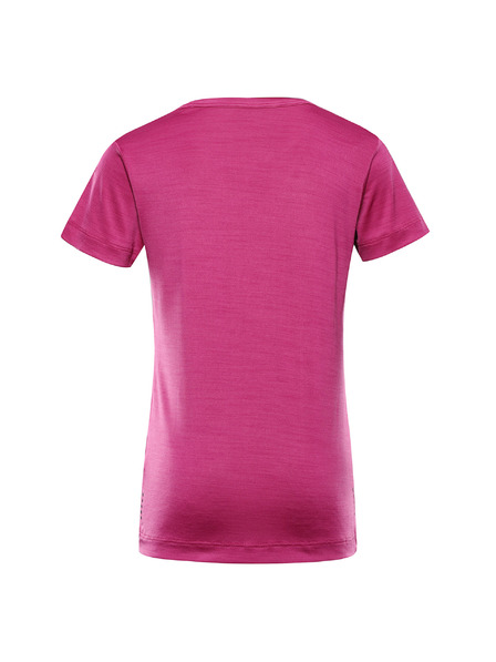 ALPINE PRO Tricou copii cu uscare rapidă ALPINE PRO BASIKO roșu fucsia