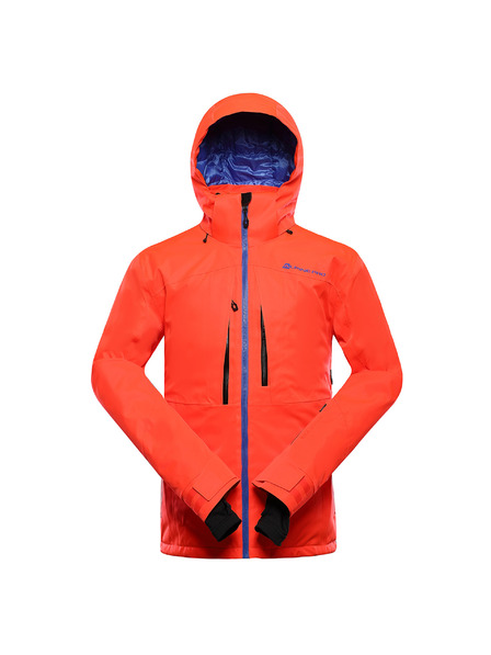 ALPINE PRO Jachetă de schi bărbați cu membrană ptx snow ALPINE PRO REAS 2 roșu neon