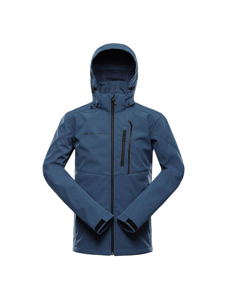 ALPINE PRO Jachetă softshell cu membrană pentru bărbați ALPINE PRO HOOR 2 dk.metal blue