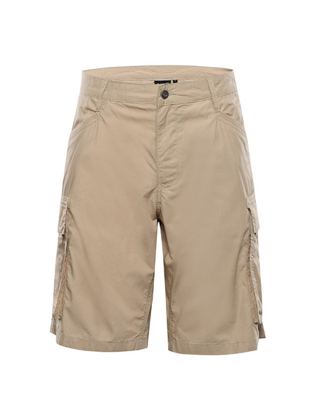 ALPINE PRO Pantaloni scurți din bumbac pentru bărbați ALPINE PRO URT camel