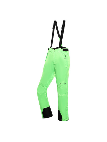 ALPINE PRO Pantaloni de schi cu membrană ptx snow pentru bărbați ALPINE PRO EDES verde neon gecko