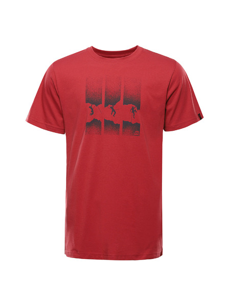 ALPINE PRO Tricou pentru bărbați cu uscare rapidă și cool dry ALPINE PRO BOLEN 2 cardinal variantă pb