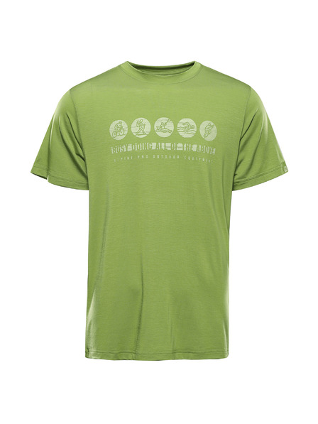 ALPINE PRO Tricou funcțional pentru bărbați cu tratament antibacterian ALPINE PRO LYOR peridot