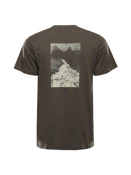 ALPINE PRO Tricou pentru bărbați din material neșifonabil ALPINE PRO NOGER stone gray varianta pb