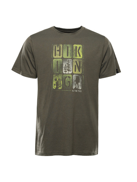 ALPINE PRO Tricou pentru bărbați cu uscare rapidă și cool dry ALPINE PRO BOLEN 2 gri piatră variantă pa