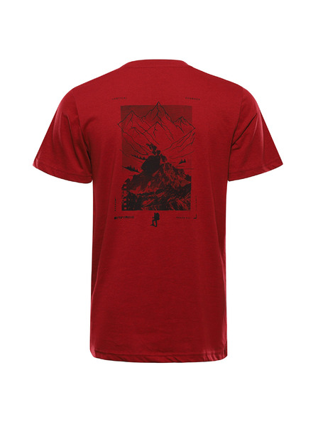 ALPINE PRO Tricou pentru bărbați din material neșifonabil ALPINE PRO NOGER cardinal varianta pb